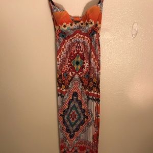 Bright Printed Maxi Dress
